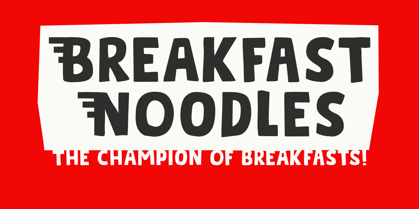 Breakfast Noodles